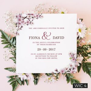 Flat Wedding Invites