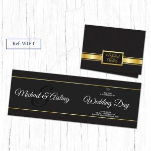 WIF 1 Folded Wedding Invite