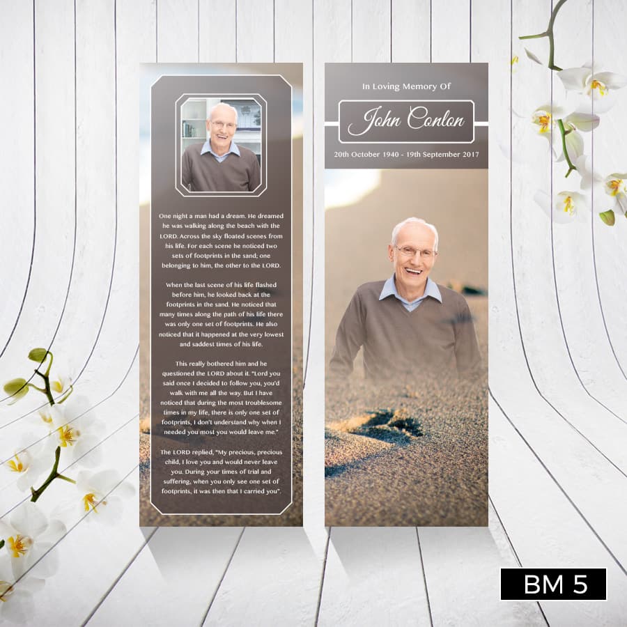 memorial bookmarks printing service memorial bookmarks