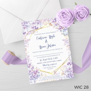 Lilac Wedding Invite